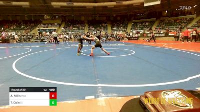 83 lbs Round Of 32 - Ariah Mills, Roundtree Wrestling Academy vs Trevor Cole, Eierman Elite