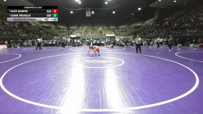 115 lbs Quarterfinal - Alex Ramos, Clovis West vs Louie Trujillo, Central