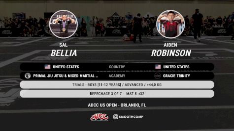 Sal Bellia vs Aiden Robinson 2025 ADCC Orlando Open/Youth Trials