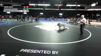 Girls 115 lbs Cons. Round 3 - Aspen Aleck, Zillah (Girls) vs Everleigh Monson, Stadium (Girls)