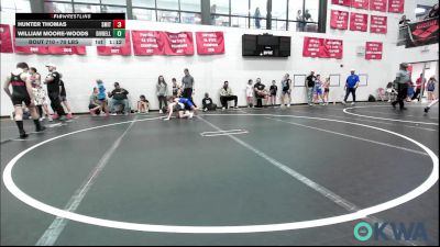 70 lbs Quarterfinal - Hunter Thomas, Smith Wrestling Academy vs William Moore-Woods, Division Bell Wrestling