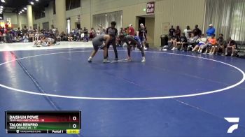 165 lbs 4th Wrestleback (32 Team) - Daishun Powe, Team Rich Habits Black vs Talon Renfro, West Georgia WC