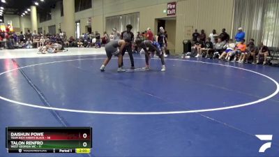 165 lbs 4th Wrestleback (32 Team) - Daishun Powe, Team Rich Habits Black vs Talon Renfro, West Georgia WC