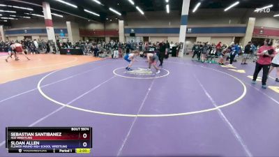 150 lbs Cons. Round 5 - Sebastian Santibanez, 4oz Wrestling vs Sloan Allen, Flower Mound High School Wrestling