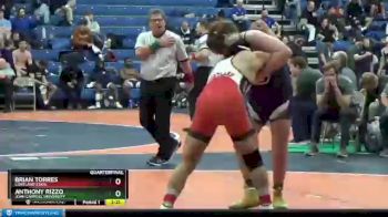 184 lbs Quarterfinal - Anthony Rizzo, John Carroll University vs Brian Torres, Cortland State