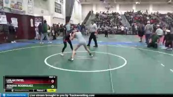 101 lbs Champ. Round 1 - Leilah Patel, Tustin vs Serena Rodriguez, Perris