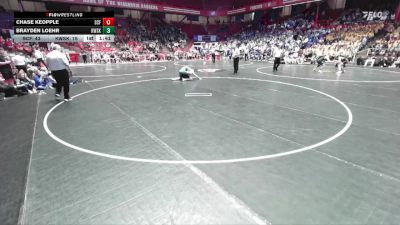 144 lbs D2/d3 - Semi-finals (sat 10:00am.) - Brayden Loehr, Kewaskum vs Chase Keopple, Saint Croix Falls