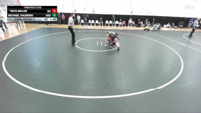 141 lbs Cons. Round 2 - Seth Miller, Ohio Northern vs Michael Valerino, Case Western Reserve