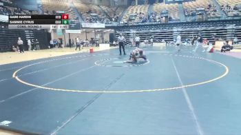 125 lbs Cons. Round 4 - Sammie Cyrus, Colby CC vs Gabe Hardin, Otero College