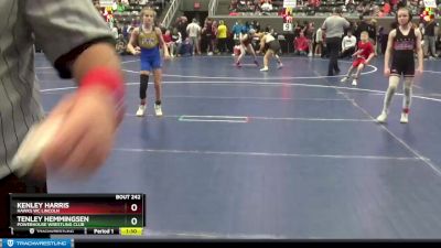 83-92 lbs Round 3 - Tenley Hemmingsen, Powerhouse Wrestling Club vs Kenley Harris, Hawks WC Lincoln