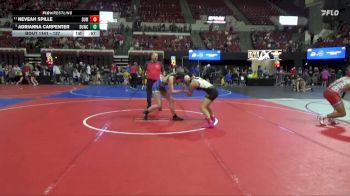 137 lbs 5th Place Match - Neveah Spille, Conrad Wrestling Club vs Adrianna Carpenter, Conrad Wrestling Club