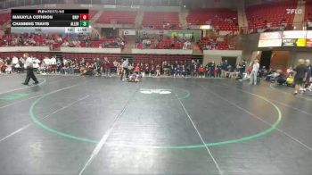 100 lbs Round 2 - Quarters & 1st Wb (16 Team) - Channing Travis, Allen vs Makayla Cothron, Dripping Springs