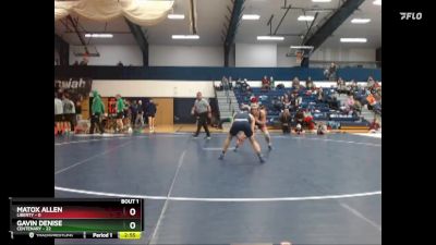 157 lbs Finals (2 Team) - Matox Allen, Liberty vs Gavin Denise, Centenary