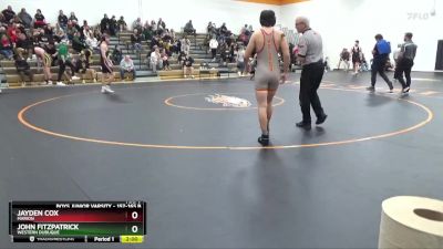 157-165 B Round 4 - Jayden Cox, Marion vs John FitzPatrick, Western Dubuque