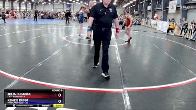 110 lbs Rd# 9- 11:30am Saturday - Kenzie Kumm, Maryland Gold vs Julia Lugabihl, Lady Rangers