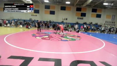 132 lbs 1st Place Match - Ashton Lewis, Middleton Wrestling Club vs Anthony Flores, Fighting Squirrels Wrestling Club