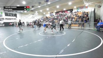 165 lbs Cons. Round 4 - Kevin Zhao, Valencia/Placentia vs Taylor Powers, Xavier Prep