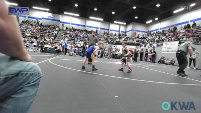 46 lbs Consi Of 8 #1 - Asher Royal, Hinton Takedown Club vs Caelan Newcomb, Noble Takedown Club