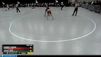 100 lbs Cons. Round 2 - Audrey Moore, Spartan Mat Club vs Violet Diaz, Big Game Wrestling Club