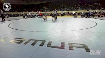 6A - 100 lbs Quarterfinal - Bristol Norris, EDMOND NORTH vs Kyrain Perez, WESTMOORE