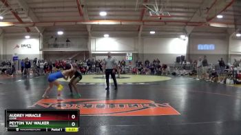 110 lbs Cons. Semi - Peyton `Kai` Walker, MASON vs Audrey Miracle, CLYDE