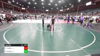 100 lbs Quarterfinal - Federico Crosby, NM Gold vs Giovani Carrillo, Los Lunas Tigers