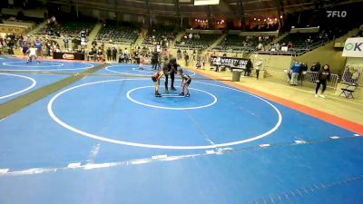 49 lbs Consi Of 8 #2 - Diego Aguilar, Tulsa Blue T Panthers vs Isaiah Lee, North Mabee Team Stampede