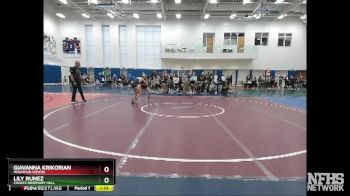 115 lbs Champ. Round 1 - Giavanna Krikorian, Mountain ViewHS vs Lily Runez, Choate Rosemary Hall