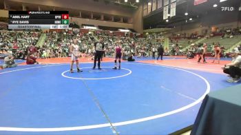 96 lbs Quarterfinal - Rye Davis, Honey Badger Wrestling Club vs Abel Hart, Benton Parks Youth Wrestling