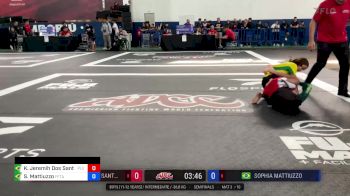 Kevin Jeremih Dos Santos vs Sophia Mattiuzzo 2024 ADCC Balneario Open