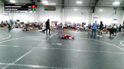 55 lbs Round 3 - Darian Hernandez, FL Scorpions Wrestling Club vs Carter Brock, Bay County Elite Wrestling