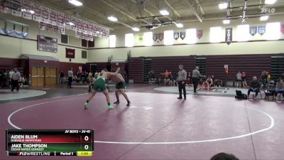 JV-41 lbs 3rd Place Match - Aiden Blum, Dubuque Hempstead vs Jake Thompson, Cedar Rapids Kennedy