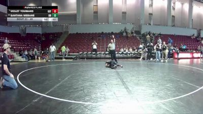 49 lbs Champ. Round 1 - Violet Youmans, The Goat House vs Santana Mebane, Nova WC