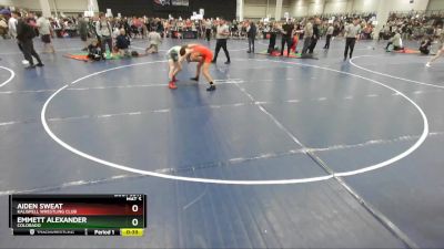 106 lbs 3rd Place Match - Aiden Sweat, Kalispell Wrestling Club vs Emmett Alexander, Colorado