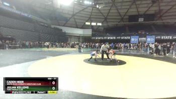 77 lbs Champ. Round 2 - Caden Heer, White River Hornets Wrestling Club vs Julian Kellems, Toro World Club