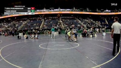 185 lbs Cons. Round 1 - Leila Flechsenhaar, Union Pines vs Cara Brake, Northern Nash