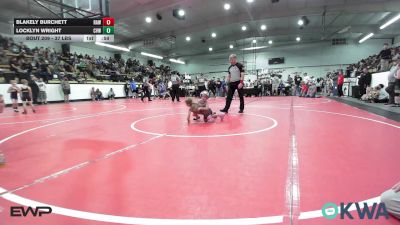 37 lbs Rr Rnd 2 - Blakely Burchett, Raw Wrestling Club vs Locklyn Wright, Caney Valley Wrestling