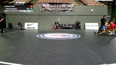 All Cadet Boys Freestyle Upper - 150 lbs Champ. Round 2 - Javier Perez vs Peter Brown, Canyon Springs High School Wrestling
