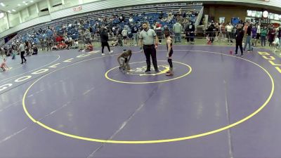 14U Boys - 80 lbs Cons. Round 1 - Jace Tiggett, Merrillville Pirates Wrestling Club vs Conrad Walsh, Cory Clark Wrestling