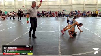 110 lbs Semifinal - Asher Anthony, VATP vs Sam Henderson, Pursuit Wrestling