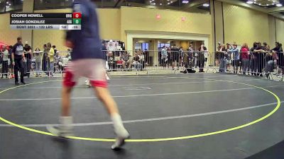 132 lbs Consi Of 64 #1 - Cooper Howell, Brighton vs Josiah Gonzalez, Asg