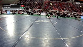 5A 98 lbs Quarterfinal - Zach Teal, Lakeland vs John White, Century