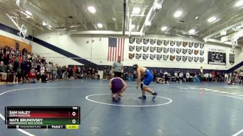 190 lbs Champ. Round 2 - Sam Haley, North Royalton vs Nate Brunovsky, Independence High School