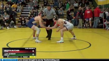 157 lbs Cons. Round 6 - Brodyn Butcher, GALION vs Liam Schram, LEBANON