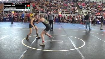 100 lbs Semifinal - Aria Osborne, Lady Warriors Wrestling Club vs Kennadi Jude, Miami Trace