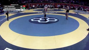 D2-175 lbs 7th Place Match - Blake Schlosser, Clear Fork vs Joey Pannunzio, Canfield