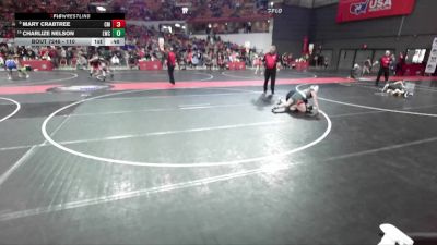 110 lbs Cons. Round 2 - Charlize Nelson, Lancaster Wrestling Club vs Mary Crabtree, Cedarburg Matdogs