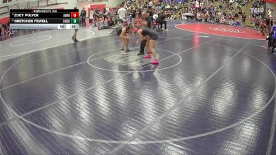 135 lbs Cons. Round 3 - Gretchen Fewell, Crook County vs Zoey Pulver, Auburn