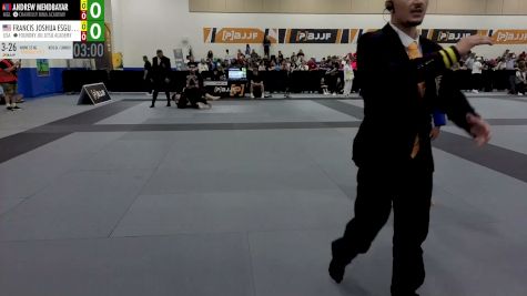ANDREW MENDBAYAR vs FRANCIS JOSHUA 2026 PBJJF Pan American Jiu-Jitsu Championships