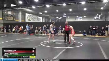 120 lbs Champ. Round 1 - Kaydn Meyer, South Winneshiek vs Jenna Rotgers, AGWSR